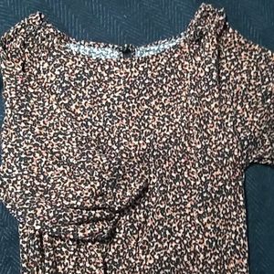Loft leopard print shirt M